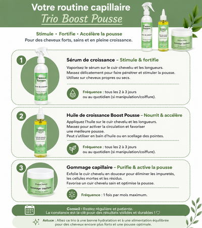 Trio boost pousse